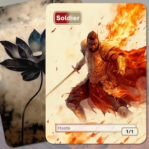 Soldier Token MTG (Rood-Wit 1/1 Haast)