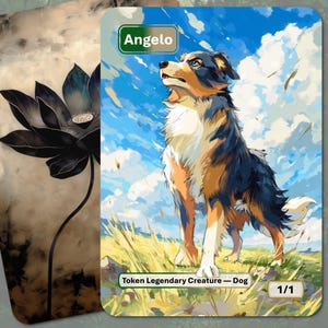 Jeton Angelo MTG (1/1 chien légendaire)