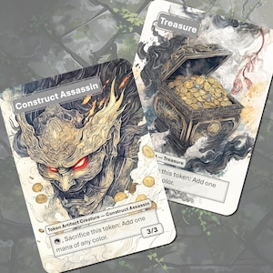 Construir Token de Assassino MTG (Tesouro na parte de trás)