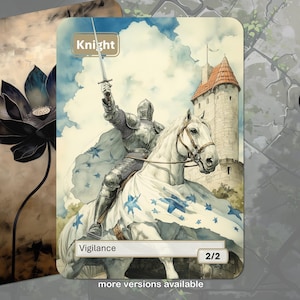 Knight Token MTG (2/2 Vigilance)