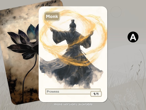 モンクトークン MTG (白 1/1 果敢) - Etsy 日本