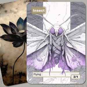 Jeton insecte (blanc 2/1 volant) MTG