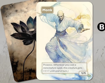 モンクトークン MTG (白 1/1 果敢) - Etsy 日本