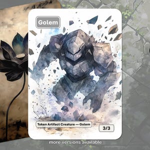 Golemtoken MTG (3/3 artefactwezen)