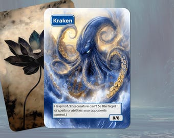 クラーケン #4 呪禁 TCG トークン カスタム改造 - Etsy 日本