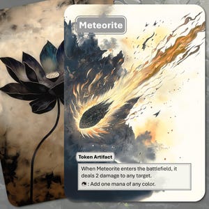 Ficha de meteorito MTG (Magic: The Gathering)