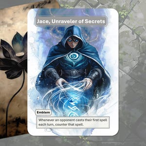 Jace, Unraveler of Secrets Emblem MTG Token