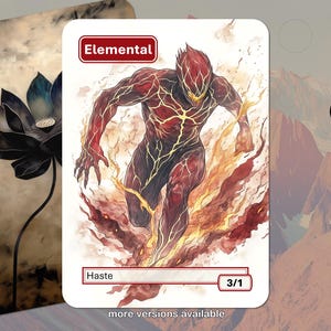 Elemententoken (3/1 haast) MTG
