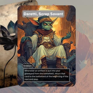 Daretti, Scrap Savant Emblem MTG Token