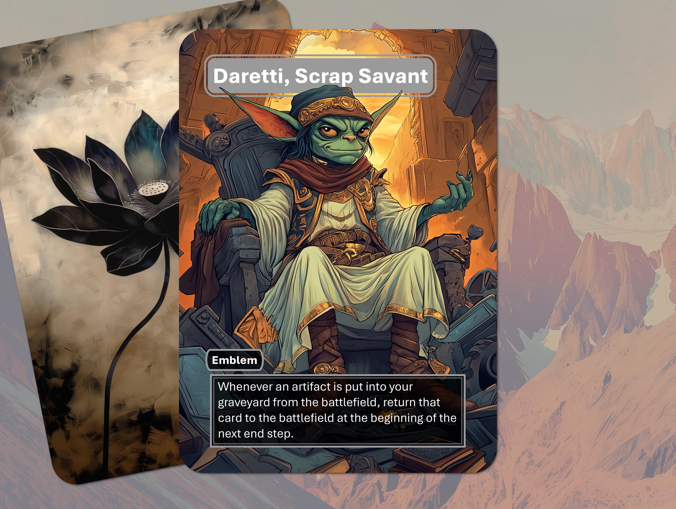Daretti, Scrap Savant Emblem MTG Token - Etsy