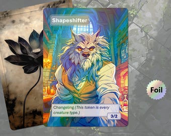 Foil Shapeshifter Token (3/2) MTG
