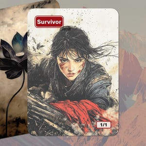 Survivor Token MTG (1/1 Red)