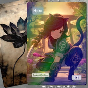 Foil Hero Token MTG