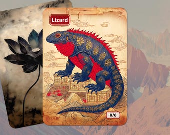 Lizard Token MTG (8/8)