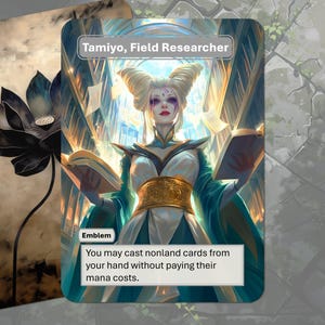 Tamiyo, Field Researcher Emblem MTG Token