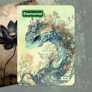 Elemental Token MTG (*/* groen)
