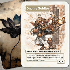 Soldato Gnomo Token MTG (*/* Creatura Artefatto)
