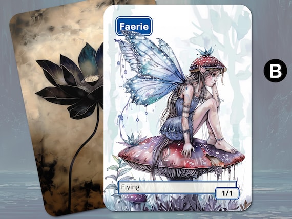 1/1？ FAIRY(フェアリー) FANTASY MODELS SERIES Faerie Token (1/1 - Flying) by Matt Stawicki - Original