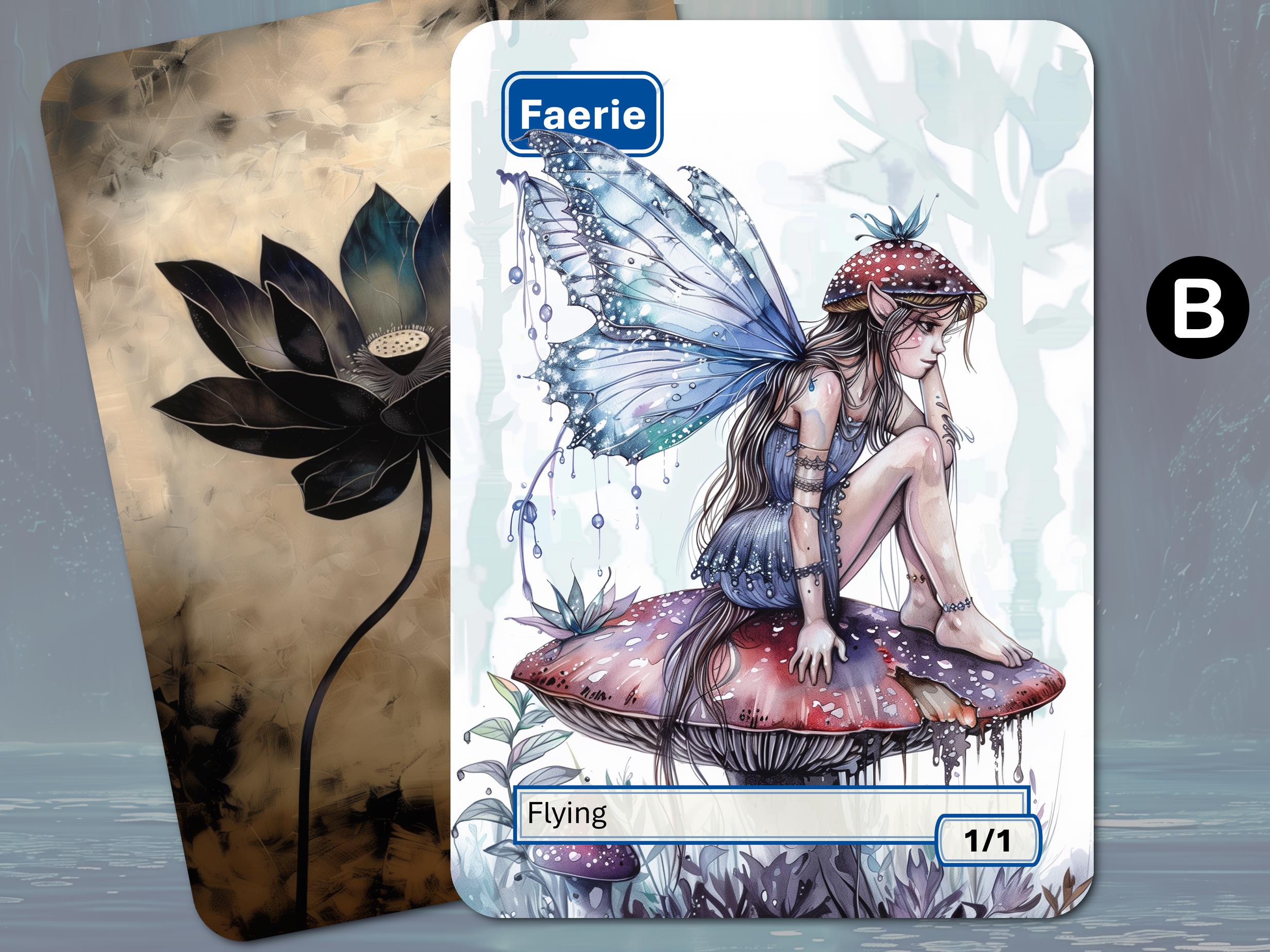 1/1？ FAIRY(フェアリー) FANTASY MODELS SERIES Faerie Token (1/1 - Flying) by Matt Stawicki - Original
