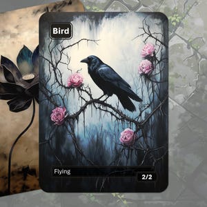 鳥トークン MTG (黒 2/2 飛行)