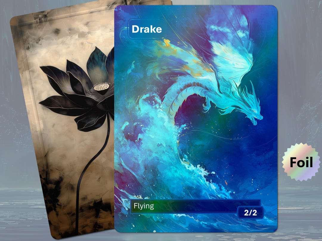 Foil Drake Token (2/2 Flying) MTG - Etsy