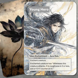 Junger Held Rollen-Token MTG (Aura Verzauberung)
