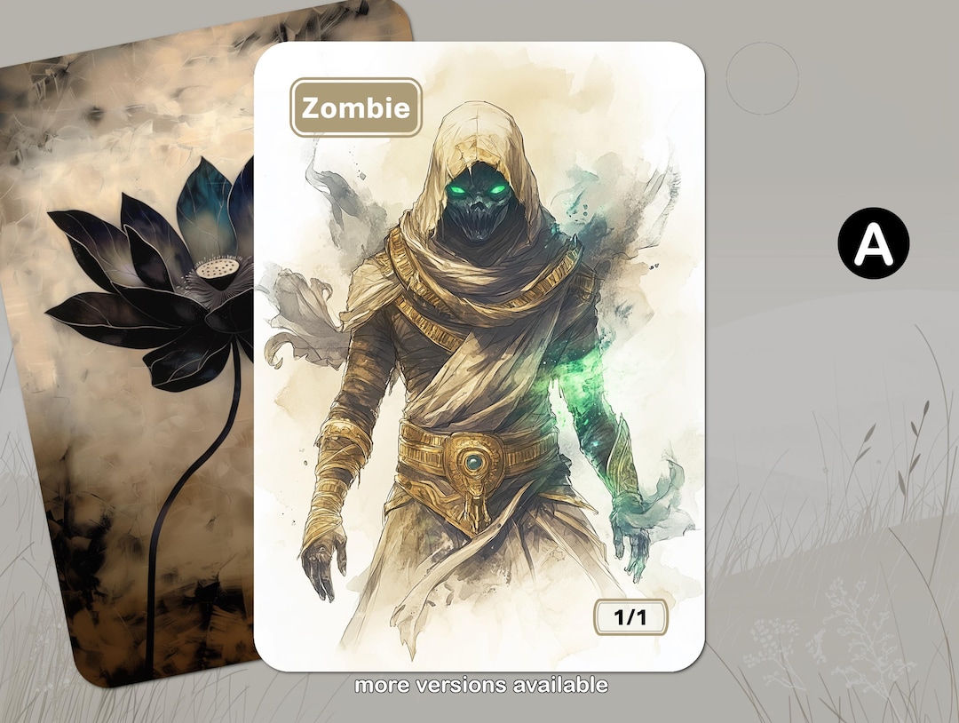 ゾンビトークン MTG (1/1 白) - Etsy 日本