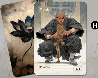 モンクトークン MTG (白 1/1 果敢) - Etsy 日本