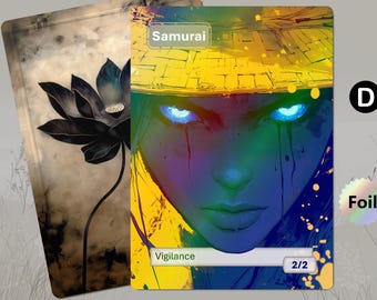 Samurai Token MTG (double Strike or Vigilance) - Etsy