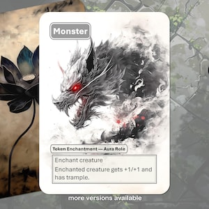 Ficha de rol de monstruo MTG (Magic: The Gathering)