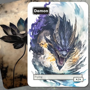 Segnalino Demone (X/X Volante) MTG
