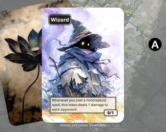 Wizard Token (Black 0/1) MTG
