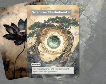 Wrenn and Realmbreaker Emblem MTG Token - Etsy