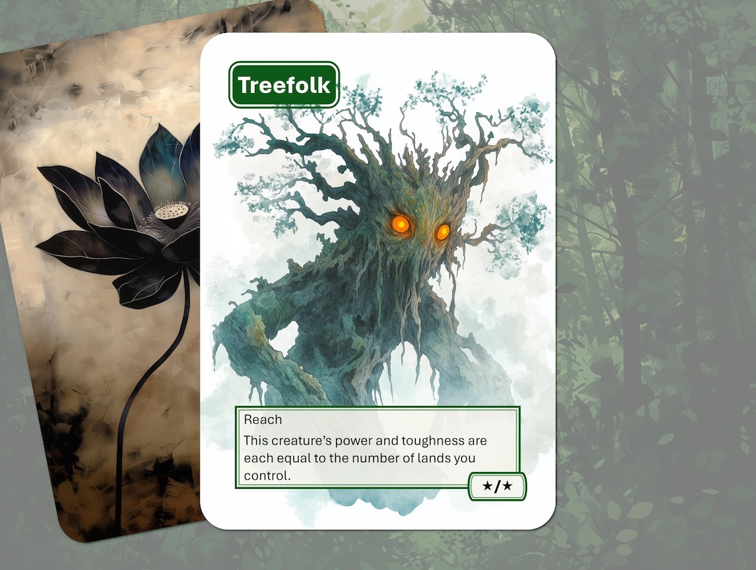 Treefolk Token Treefolk Token MTG (*/*) - Etsy