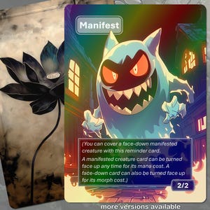 Jeton de carte manifeste MTG (créature 2/2)
