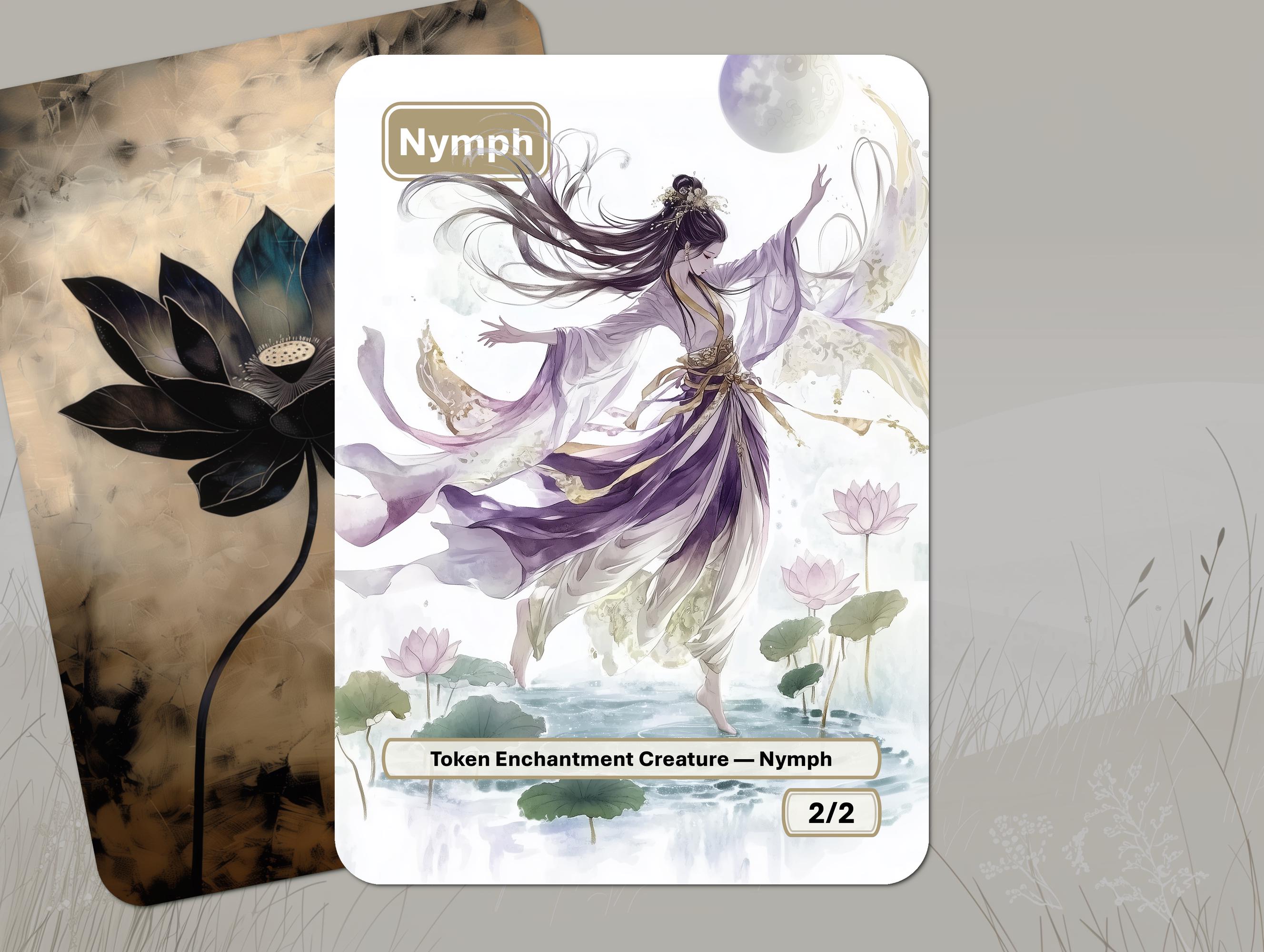 ニンフトークン MTG (2/2 エンチャント クリーチャー) - Etsy 日本