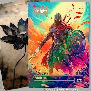 Foil Knight Token MTG (2/2 Weiß)