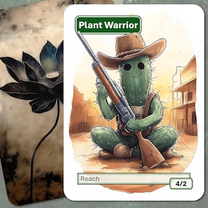 Plant Warrior-token (4/2, reikwijdte) MTG