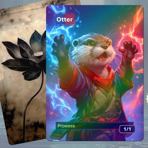 Jeton loutre en aluminium (Prouesse bleu-rouge 1/1)
