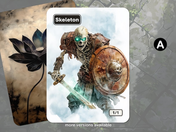 blue ramp cards mtg Skeleton Token (1/1) by Jeff A. Menges