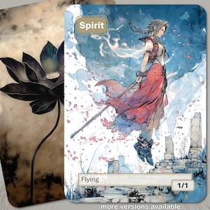 Jeton spirituel MTG (blanc 1/1 volant)