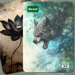 Ficha Bestia MTG (3/3)