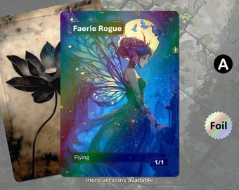 Faerie Rogue Foil Token (1/1 Flying) MTG - Etsy