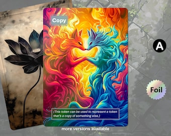 Foil Copy Token MTG