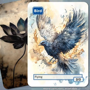 Ficha de pájaro MTG (2/2 volador)