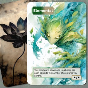 Pedina Elementale (X/X Verde-Bianco) MTG