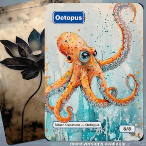 Ficha de pulpo MTG (Magic: The Gathering)