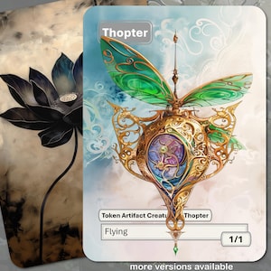 Ficha de tóptero MTG (criatura artefacto voladora 1/1)