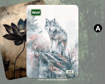 Wolf Token MTG (2/2)