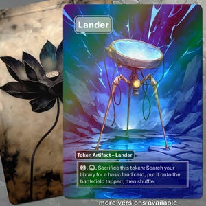 Foil Lander Token MTG